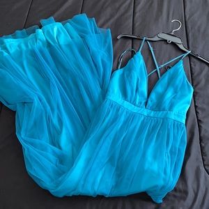 Turquoise Prom Dress!!! WORN ONCE💓